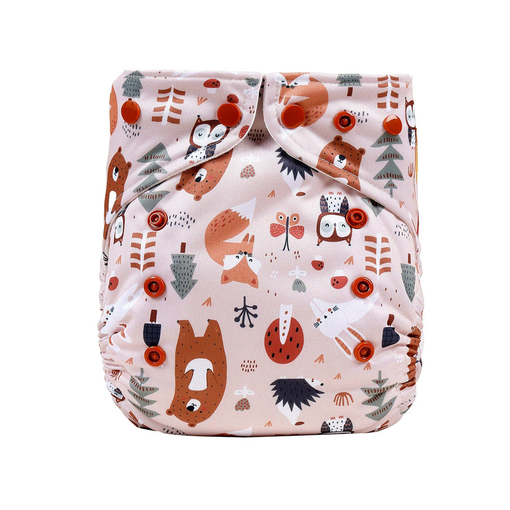 Pocket diaper organic cotton GOTS including insert One-Size