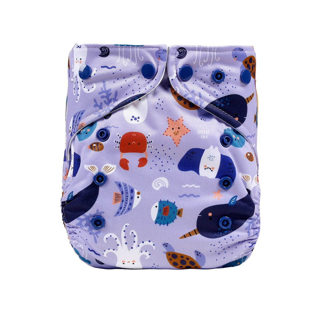 Pocket diaper organic cotton GOTS including insert One-Size